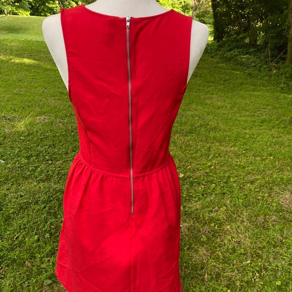 Red Dress with Cut Outs - Picture 2 of 5